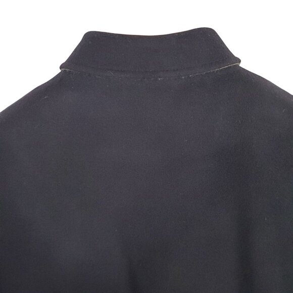 Banana Republic Mens Sz L Coat Wool Cashmere Blend Double Pocket Military Black - Picture 9 of 10